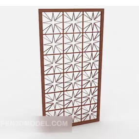 Modern Solid Wood Screen 3d model