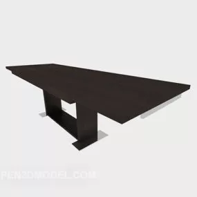 Modern Solid Wood Side Table 3d model