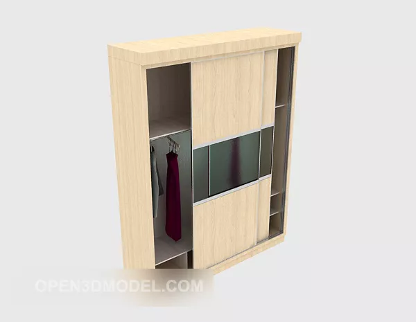 Modern Wardrobe Shelf 3d model