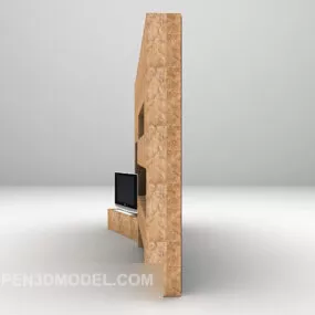 Modern Style Tv Wall 3d model