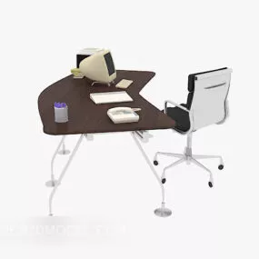 Modern Style Work Desk Chair 3d model