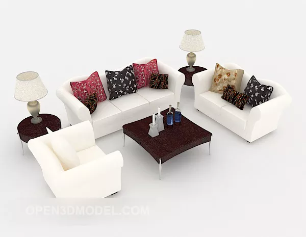 Modern Style Home Combination Sofa 3d model Modern Style Home Combination Sofa 3d model