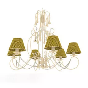 Modern Style Home Minimalist Chandelier 3d model