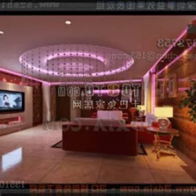 Modern Style Living Room 3d model