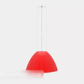 Modern Style Red Chandelier 3d model