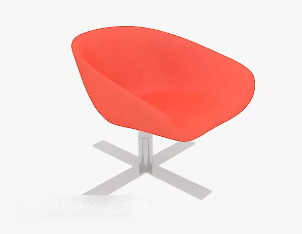 Modern Style Red Lounge Chair 3d model Modern Style Red Lounge Chair 3d model