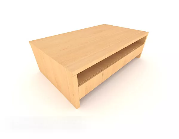 Modern Style Simple Wooden Coffee Table 3d model Modern Style Simple Wooden Coffee Table 3d model