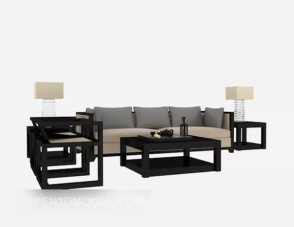 Modern Style Sofa Table 3d model Modern Style Sofa Table 3d model