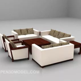 Modern Style Table Chair Furniture 3d model