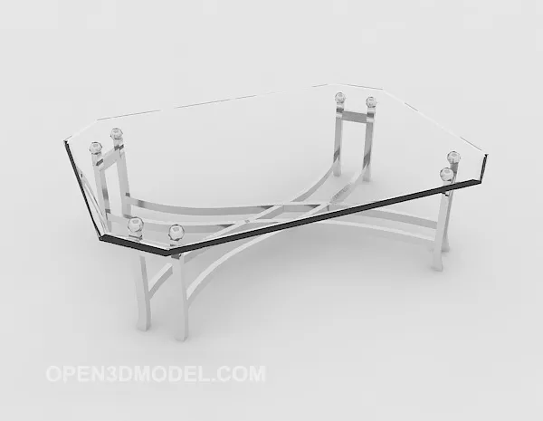 Modern Style Transparent Coffee Table 3d model Modern Style Transparent Coffee Table 3d model