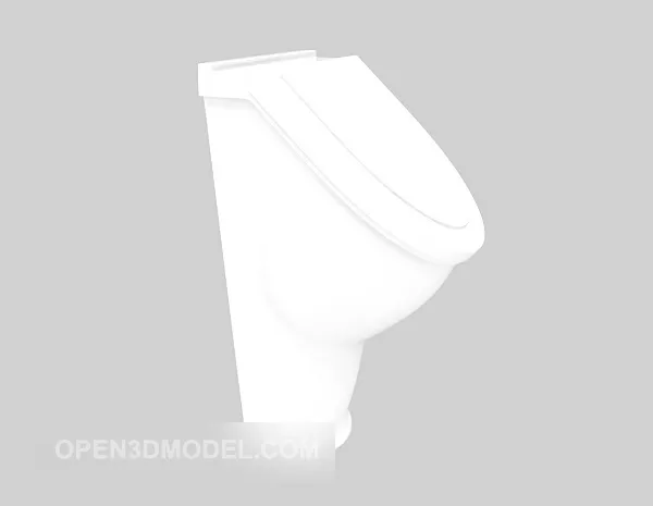 Toilet Urinal With Automatic Sensor 3d model