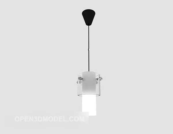 Modern Style White Chandelier 3d model Modern Style White Chandelier 3d model