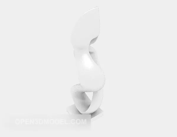 Pine Cone Inside Glass Vase Decoration 3d model