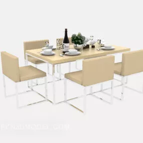 Modern Table Chair 3d model