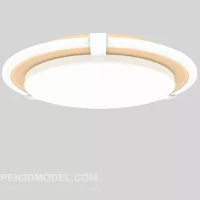 Modern White Ceiling Lamp Round Shaped 3d model
