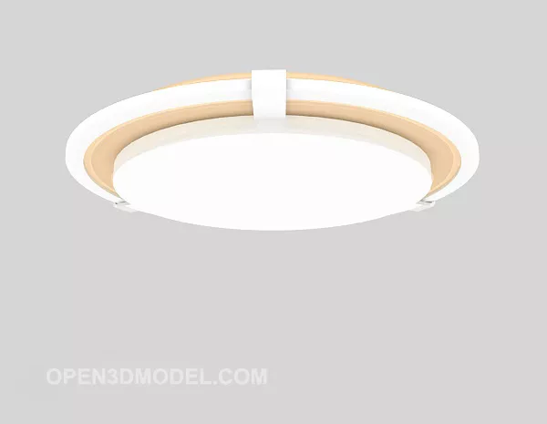 Modern White Ceiling Lamp Round Shaped 3d model Modern White Ceiling Lamp Round Shaped 3d model