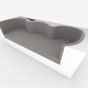 Modern White Multi Seaters Sofa Design 3d model