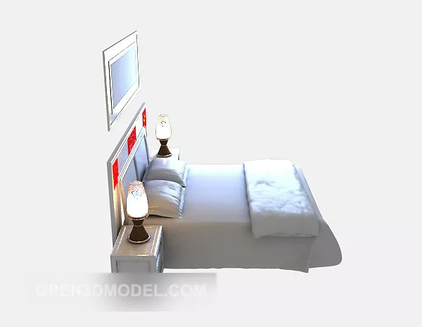 Nightstand Box Shape 3d model