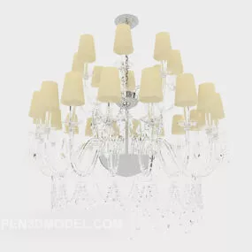 Modern Wind Crystal Chandelier 3d model