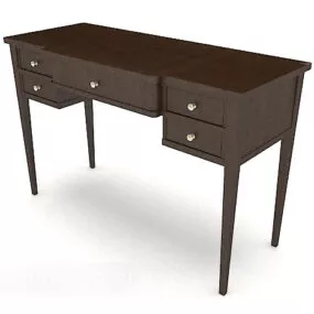 Modern Wooden Book Table 3d model