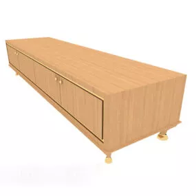 Modern Yellow Tv Cabinet 3d model