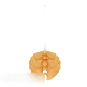 Modern Yellow Craft Chandelier 3d model