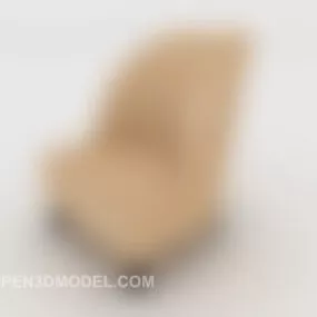 Modern Yellow Home Single Sofa 3d model