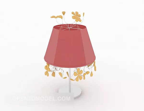 Modern Yellow Small Flower Table Lamp 3d model Modern Yellow Small Flower Table Lamp 3d model