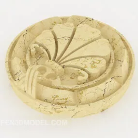 Modern Yellow Stone Component 3d model