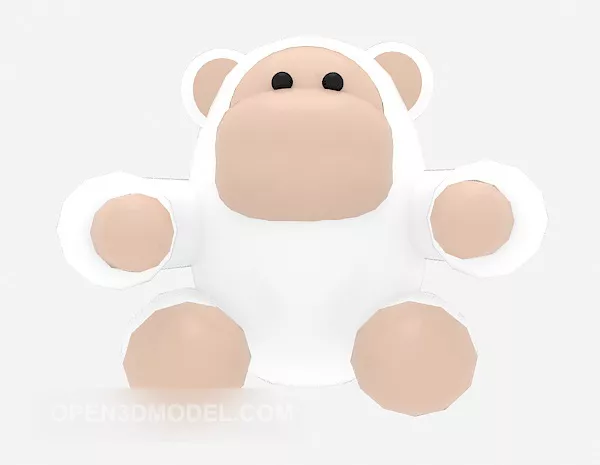Stuffed Monkey Toys 3d model Stuffed Monkey Toys 3d model