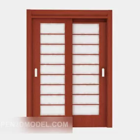 Sliding Windows Wooden 3d model