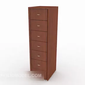 Multi-layer Wooden Chest Of Drawers 3d model