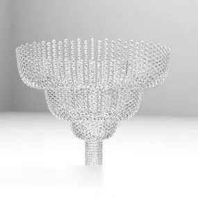Multi-layer Glass Chandelier Lighting 3d model