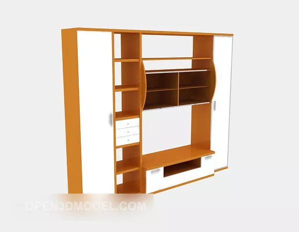Multi Drawers Wardrobe 3d model Multi Drawers Wardrobe 3d model