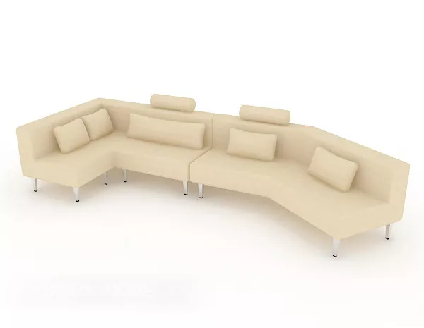 Multi-seaters Home Set Sofa 3d model Multi-seaters Home Set Sofa 3d model