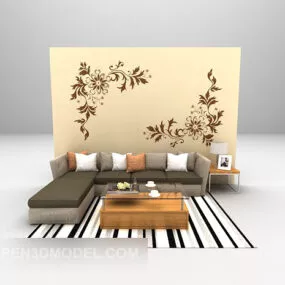 Multiplayer Modern Sofa Furniture 3d model