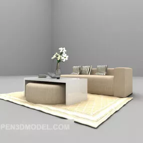 Multi-seaters Sofa Set 3d model