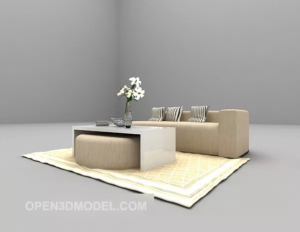 Multi-seaters Sofa Set 3d model Multi-seaters Sofa Set 3d model