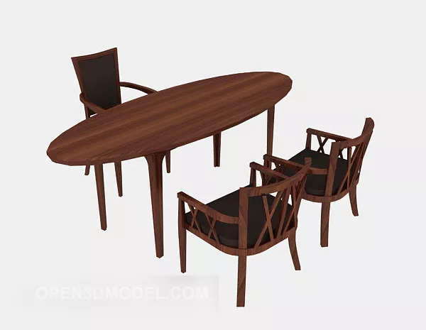 Negotiate Table And Chair 3d model Negotiate Table And Chair 3d model