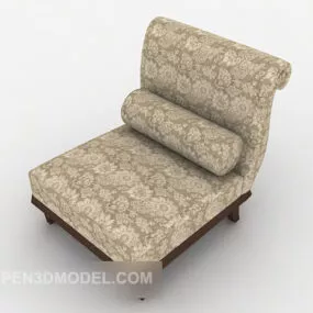 Neo-classical Single Sofa 3d model