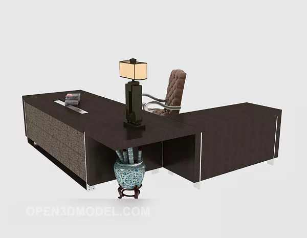 Furniture Set Of Chinese Desk Chair 3d model Furniture Set Of Chinese Desk Chair 3d model