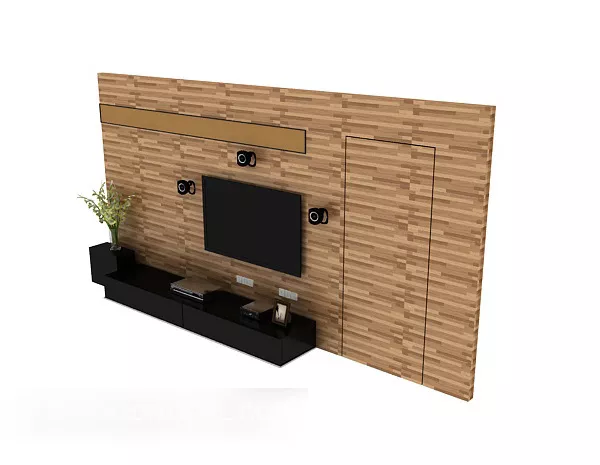 Chinese Style Tv Wood Wall 3d model Chinese Style Tv Wood Wall 3d model