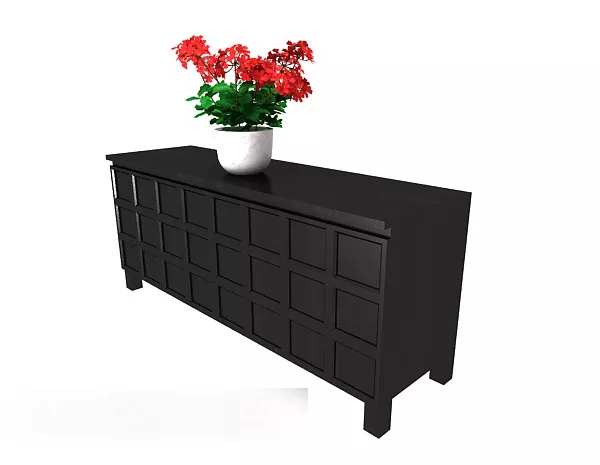 Side Locker Modernism 3d model