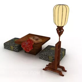 New Chinese Coffee Table Table And Chair 3d model