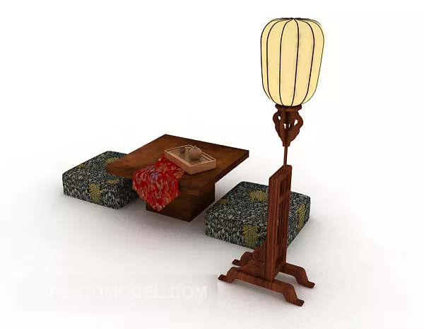 New Chinese Coffee Table Table And Chair 3d model New Chinese Coffee Table Table And Chair 3d model