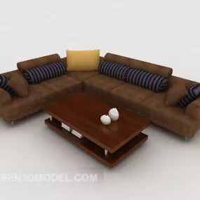 Modern Chinese Sofa 3d model