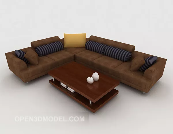 Modern Chinese Sofa 3d model Modern Chinese Sofa 3d model