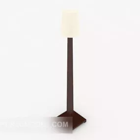 New Chinese Floor Lamp Wooden 3d model