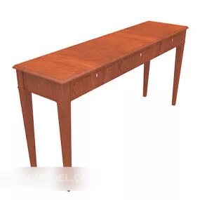 Chinese Antique Hall Cabinet Red Wood 3d model