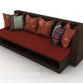 New Chinese Home Minimalist Sofa 3d model
